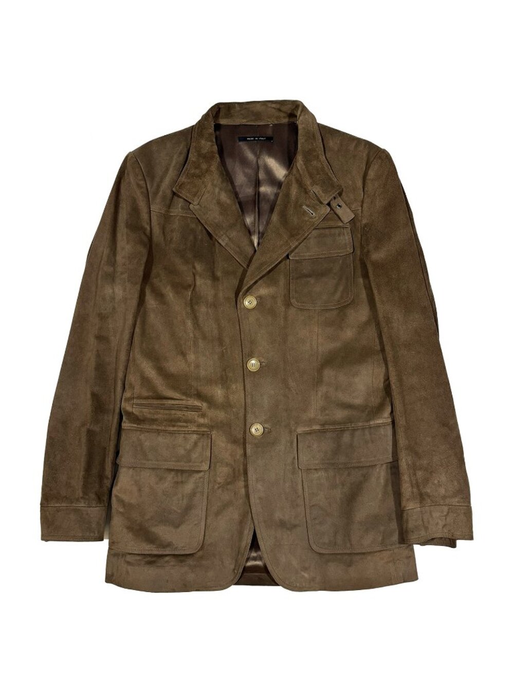 GUCCI Tom Ford Era Ultimate Suede Leather Field Jacket Size 48